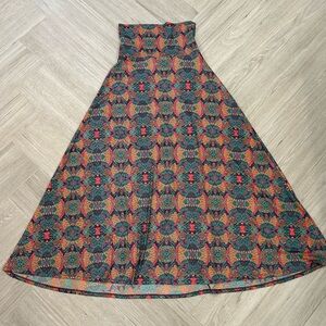 LuLaRoe Colorful Printed Maxi Skirt XXS